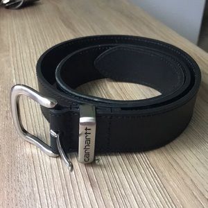Carhartt Black Silver Buckle Belt